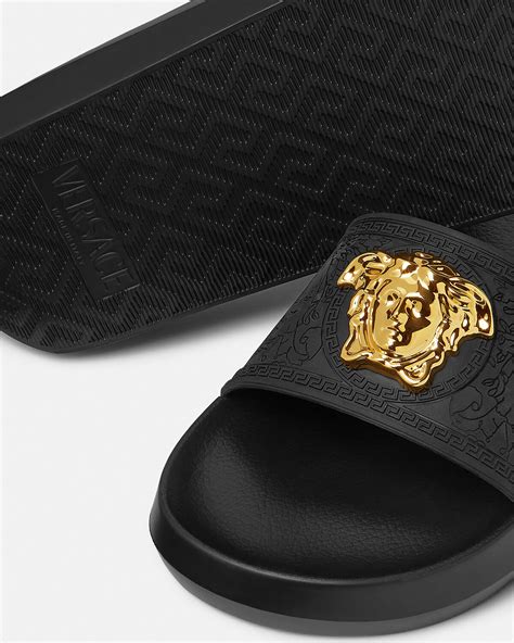 versace slides black friday|Versace logo slides.